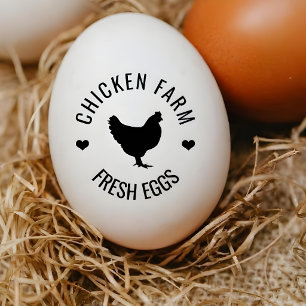 Personalised Vintage Egg Rubber Stamp