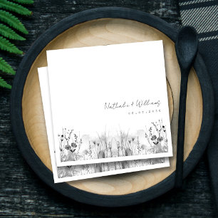 Personalised Vintage Elegant Wedding Napkins