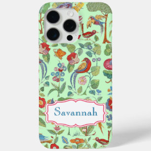 Personalised Vintage Embroidered Pattern iphone 5 15 Pro Max Case