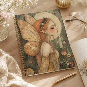 Personalised Vintage Fairy with Floral Crown Planner