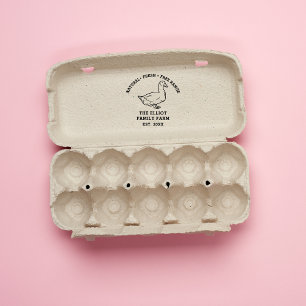 Personalised Vintage Family Farm  Rubber Stamp