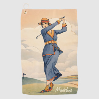 Personalised Vintage Fashion Golf Towel
