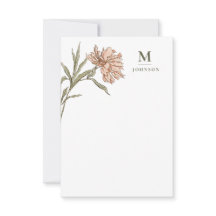 Personalised Vintage Floral Botanical Monogram