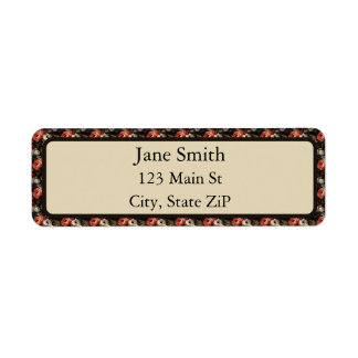 Personalised Vintage Floral Return Address Label