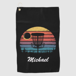 Personalised Vintage Frisbee Disc Golf Basket      Towel