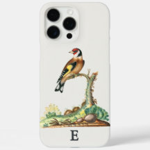 Personalised Vintage Goldfinch Monogram Initial