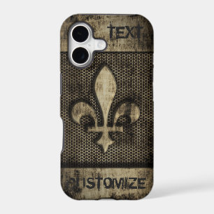Personalised Vintage Grunge Fleur De Lis