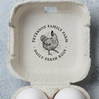 Personalised Vintage Hand-drawn Chicken Egg