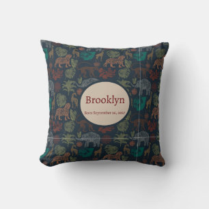 Personalised Vintage Jungle Safari Cushion
