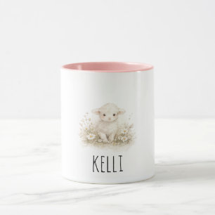 Personalised Vintage Lamb Mug