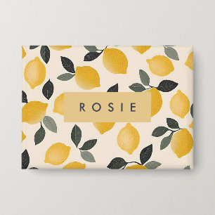 Personalised Vintage Lemons with Green Leaves