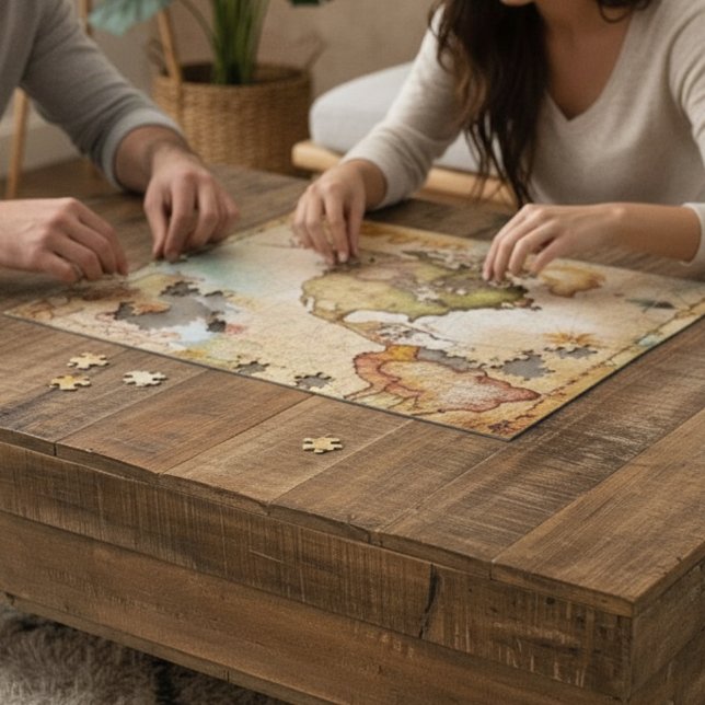 Personalised Vintage Map Jigsaw Puzzle (Creator Uploaded)
