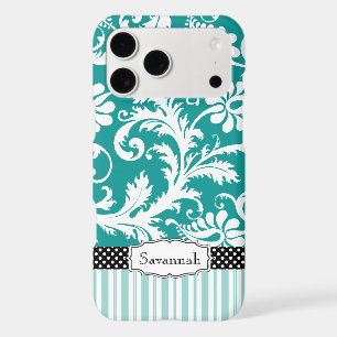 Personalised Vintage Mint Green Damask