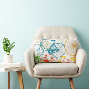 Personalised Vintage Modern Bicycle RETRO Pillow
