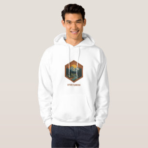 Personalised Vintage Mountain Adventure Badge Hoodie