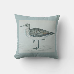 Personalised Vintage Nautical Seagull Watercolor Cushion