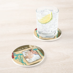 Personalised Vintage Photo Collage Coaster