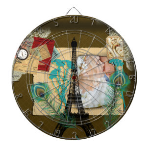 Personalised Vintage Photo Collage Dartboard
