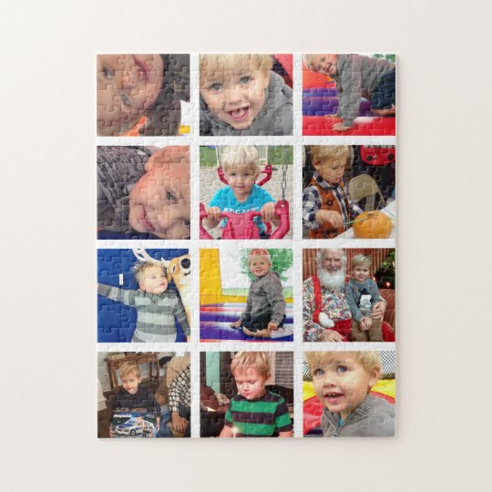 Personalised Vintage Photo Collage Jigsaw Puzzle