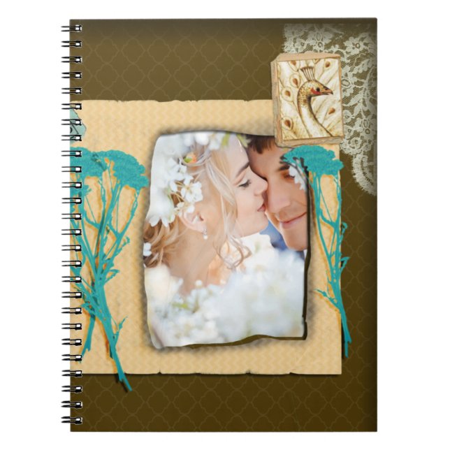 Personalised Vintage Photo Collage Notebook (Front)