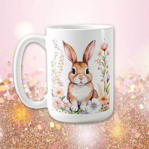 Personalised Vintage Rabbit Grandma's Easter Mug