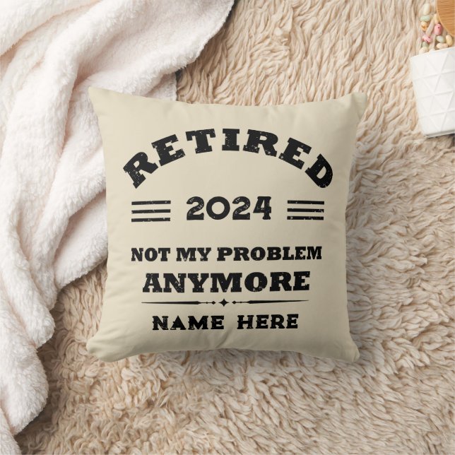 Personalised vintage retirement cushion (Blanket)