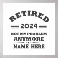 Personalised vintage retirement 