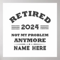 Personalised vintage retirement 