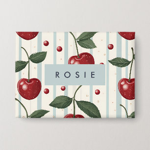 Personalised Vintage Retro Red Cherry Pattern