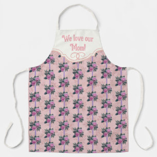 Personalised Vintage Roses All-Over Print Apron