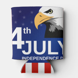 Personalised Vintage Rustic American Flag Can Cool Can Cooler