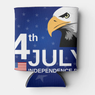 Personalised Vintage Rustic American Flag Can Cool Can Cooler