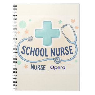 Personalised Vintage School Nurse Sign Notebook