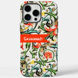 Personalised Vintage Swirly Damask iphone 6 iPhone 16 Pro Max Case