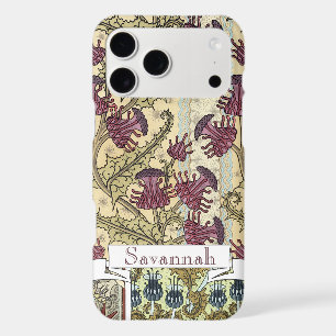 Personalised Vintage Thistle Flower Pattern iphone