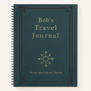 Personalised Vintage Travel Journal