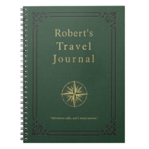 Personalised Vintage Travel Journal