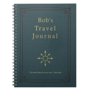 Personalised Vintage Travel Journal