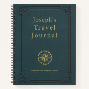 Personalised Vintage Travel Journal