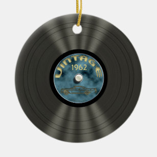 Personalised Vintage Vinyl Record Ornament