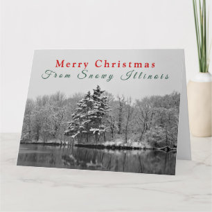 Personalised Vintage Winter Wonderland Christmas Card