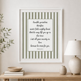 Personalised Vintage Word of God Bible Verses Poster