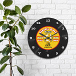 Personalised Vinyl 45 Record Wall Clock<br><div class="desc">Fun,  personalised 60's retro music fan custom wall clock!</div>