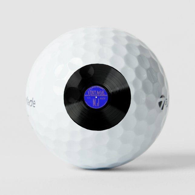 Personalised Vinyl Record Golf Balls (Front)