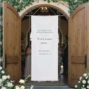 Personalised Vinyl Wedding Welcome Sign