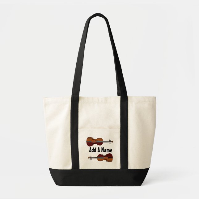 Personalised Viola Music Tote Bag (Front)
