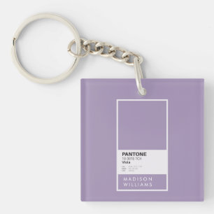 Personalised Violet Keychain Custom Gift