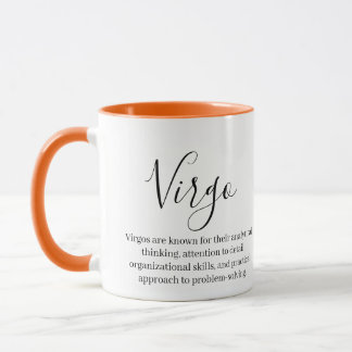 Personalised Virgo Zodiac sign Name and Traits Mug