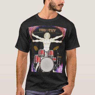 Personalised Vitruvian Drummer T-Shirt