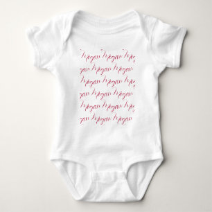 Personalised Viva Magenta Baby Bodysuit